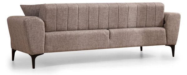 Hanah Home Trojmiestna rozkladacia pohovka Hamlet 230 cm svetlohnedá