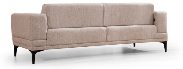Hanah Home Trojmiestna rozkladacia pohovka Horizon 230 cm svetlohnedá