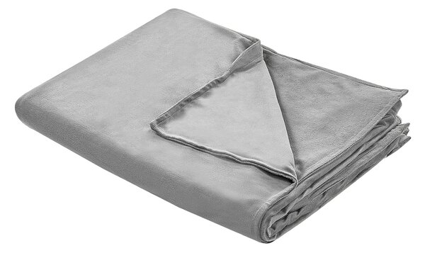 Poťah na záťažovú prikrývku sivá polyesterová tkanina 120 x 180 cm obliečka jednofarebná moderný dizajn spálňa