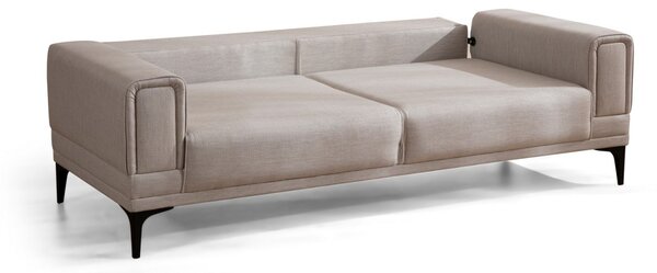 Hanah Home Trojmiestna rozkladacia pohovka Horizon 230 cm ecru