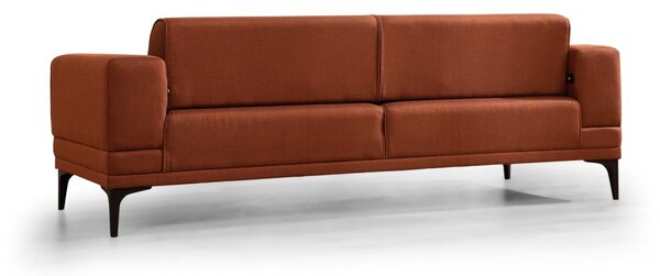 Hanah Home Trojmiestna rozkladacia pohovka Horizon 230 cm tehlovo oranžová