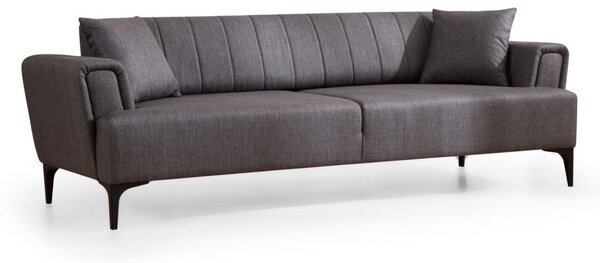 Hanah Home Trojmiestna rozkladacia pohovka Hamlet 230 cm tmavosivá