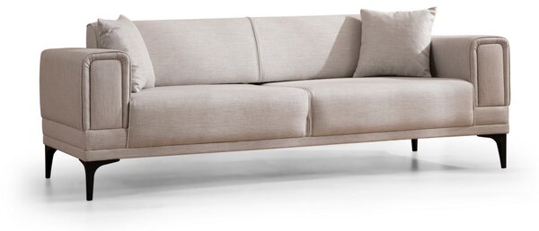 Hanah Home Trojmiestna rozkladacia pohovka Horizon 230 cm ecru