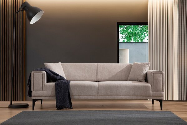 Hanah Home Trojmiestna rozkladacia pohovka Horizon 230 cm svetlohnedá