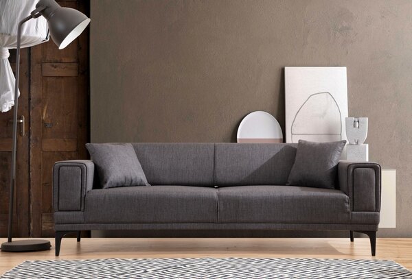 Hanah Home Trojmiestna rozkladacia pohovka Horizon 230 cm tmavosivá