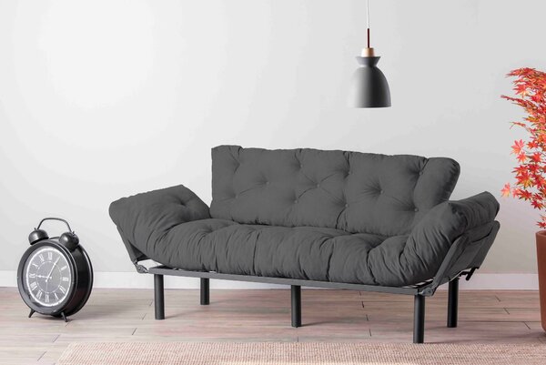 Hanah Home Trojmiestna rozkladacia pohovka Nitta 185 cm sivá