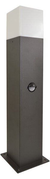 Vonkajšia lampa so senzorom NEW YORK 1xE27/12W/230V IP44 44 cm antracit