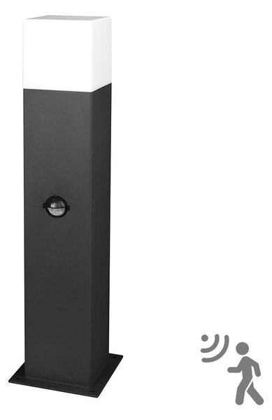 Vonkajšia lampa so senzorom NEW YORK 1xE27/12W/230V IP44 44 cm antracit