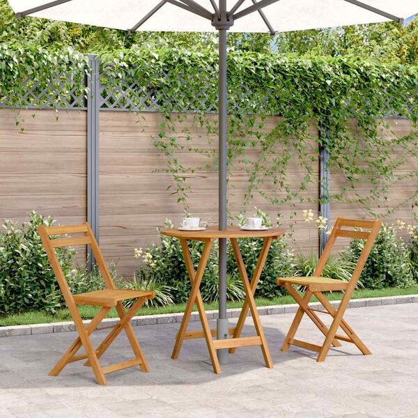 Maison Exclusive – Skladací záhradný stôl 70 cm z masívneho akátového dreva