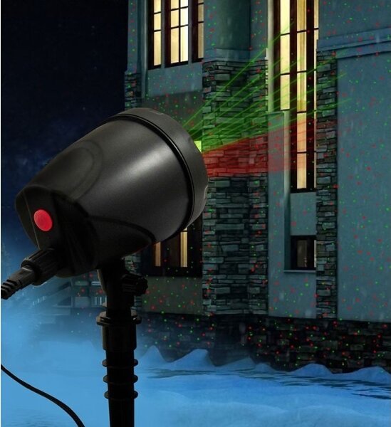 LED Vonkajší laserový projektor LED/5W/230V IP44