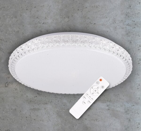 LED Stmievateľné stropné svietidlo IRINA LED/48W/230V s diaľkovým ovládačom