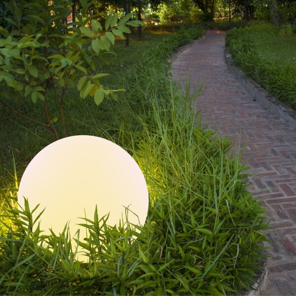 LED RGBW Solárna lampa BALL LED/3,7V 1500 mAh pr. 40 cm IP65 + diaľkové ovládanie