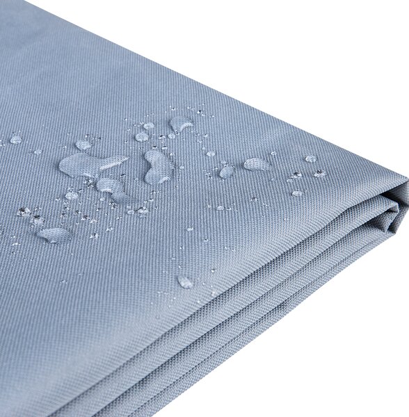 Ochranná plachta na záhradný nábytok sivá PVC polyester 155 x 155 x 90 cm kryt proti dažďu