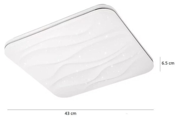LED Stmievateľné stropné svietidlo DESERT na diaľkové ovládanie LED/72W/230V