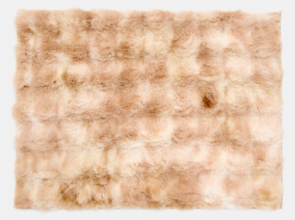 Sinsay - Kožušinový koberček v štýle tie dye - béžová