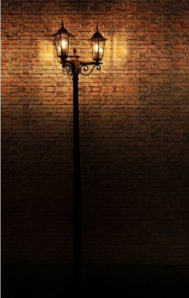 Vonkajšia lampa 3xE27/20W/230V IP43 2,58 m čierna