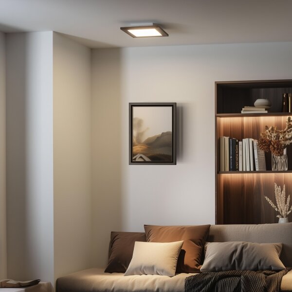 Eglo - LED Stmievateľný prisadený panel SALOBRENA 2 LED/16W/230V tmavohnedá