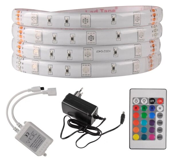 LED RGB Stmievateľný vonkajší pásik 5m LED/14W/12V IP65 + DO