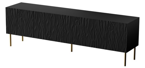 HALMAR TV skrinka Jungle 190 cm čierna/zlatá