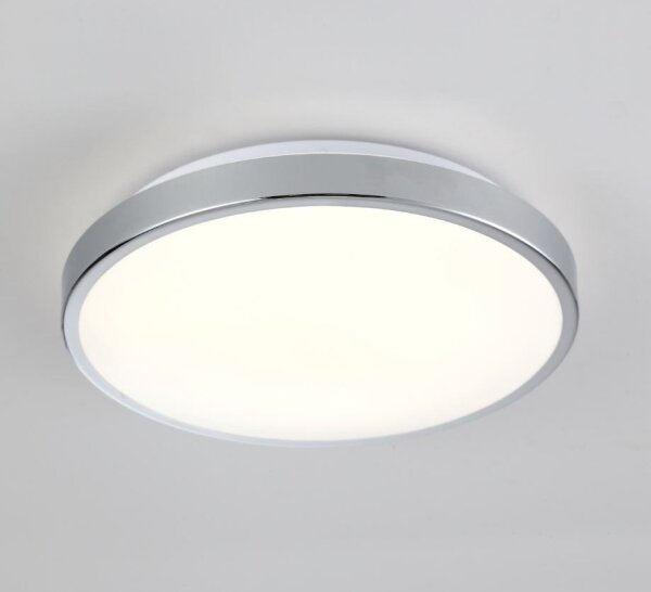 LED Stropné svietidlo KERN LED/15W/230V pr. 30 cm lesklý chróm