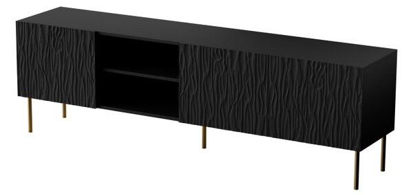 HALMAR TV skrinka Jungle 190 cm čierna/zlatá
