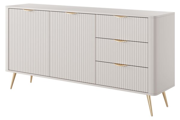 Komoda, farba béžová, 163, 2 x 81, 2 x 38 cm, 81,2 x 163,2 x 38 cm