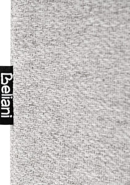 Kontinentálna posteľ bez čela sivá polyester čalúnený rám 140 x 200 cm pružinový matrac spálňa