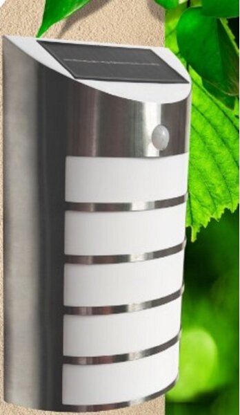 LED Solárne nástenné svietidlo so senzorom SAFFO LED/3,7V 2000 mAh IP44