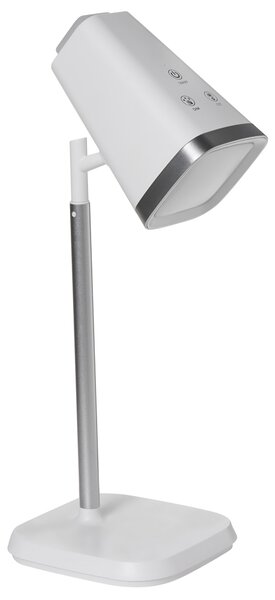 Stolná a nástenná LED lampa biela syntetický materiál 3 režimy teploty svetla so stmievačom nastaviteľná odnímateľná kancelária