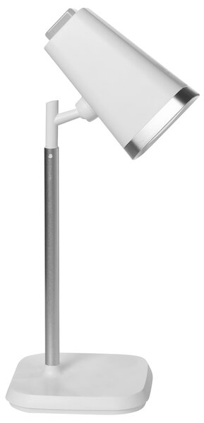 Stolná a nástenná LED lampa biela syntetický materiál 3 režimy teploty svetla so stmievačom nastaviteľná odnímateľná kancelária