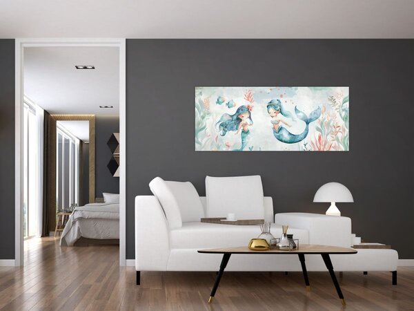 Obraz - Morské panny (120x50 cm)