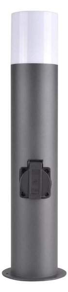 Vonkajšia lampa so zásuvkou DALLAS 1xE27/12W/230V IP44 grafit