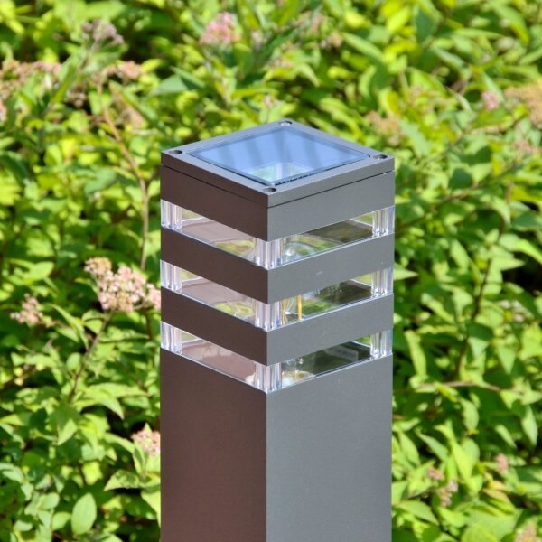 Vonkajšia lampa TEKSAS 1xE27/12W/230V IP44 74 cm antracit