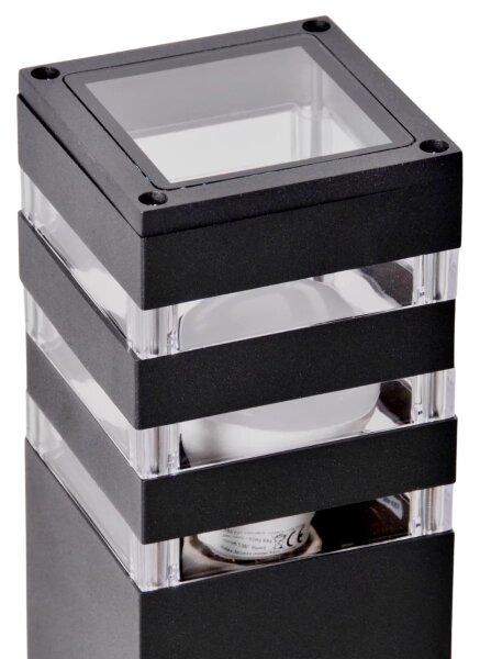 Vonkajšia lampa TEKSAS 1xE27/12W/230V IP44 74 cm antracit