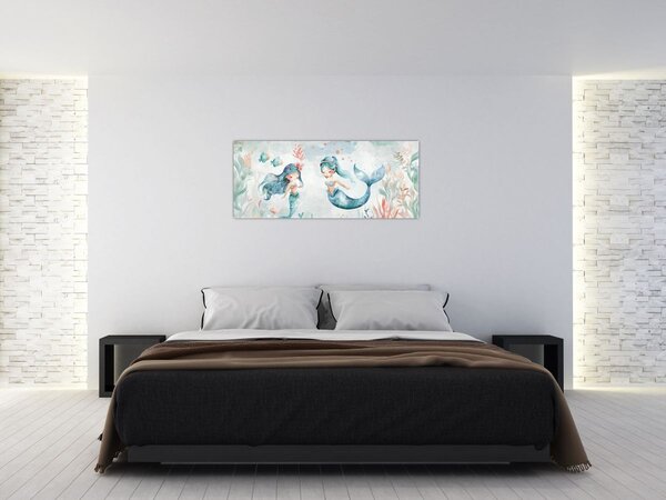 Obraz - Morské panny (120x50 cm)