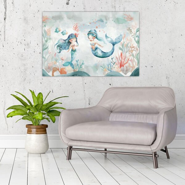 Obraz - Morské panny (90x60 cm)