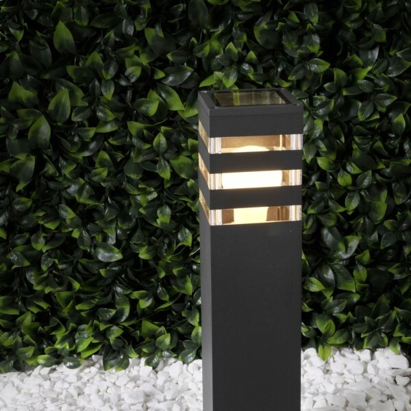 Vonkajšia lampa TEKSAS 1xE27/12W/230V IP44 74 cm antracit