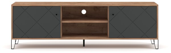 Vivaldi TV stolík Bilbao 183 cm dub Craft Tobacco/grafit