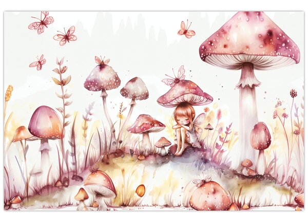 Obraz - Ružová víla (90x60 cm)
