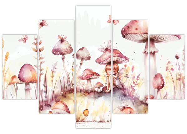 Obraz - Ružová víla (150x105 cm)