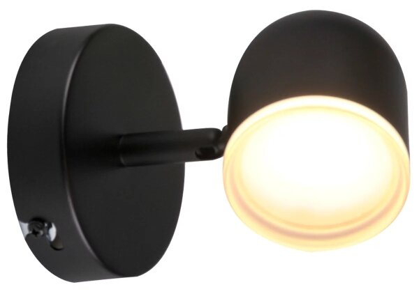 LED Nástenné bodové svietidlo RAWI LED/4,2W/230V čierna