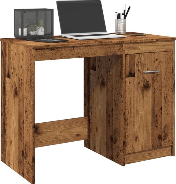 Maison Exclusive – písací stôl v týle starého dreva 100 x 50 x 76 cm drevený materiál