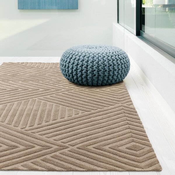 Svetlohnedý vlnený koberec 120x170 cm Hague – Asiatic Carpets
