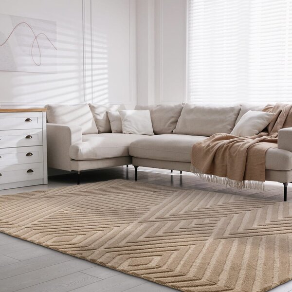 Svetlohnedý vlnený koberec 120x170 cm Hague – Asiatic Carpets