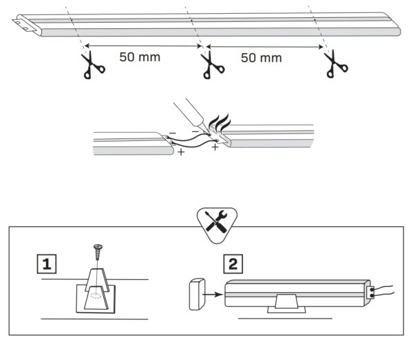 LED Pásik NEON 5m LED/40W/24V modrá IP65