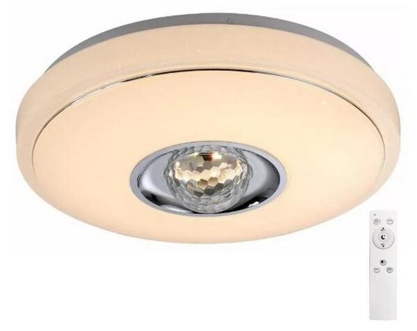 LED RGB Stmievateľné stropné svietidlo MAGIC DISCO LED/18W/230V + diaľkové ovládanie