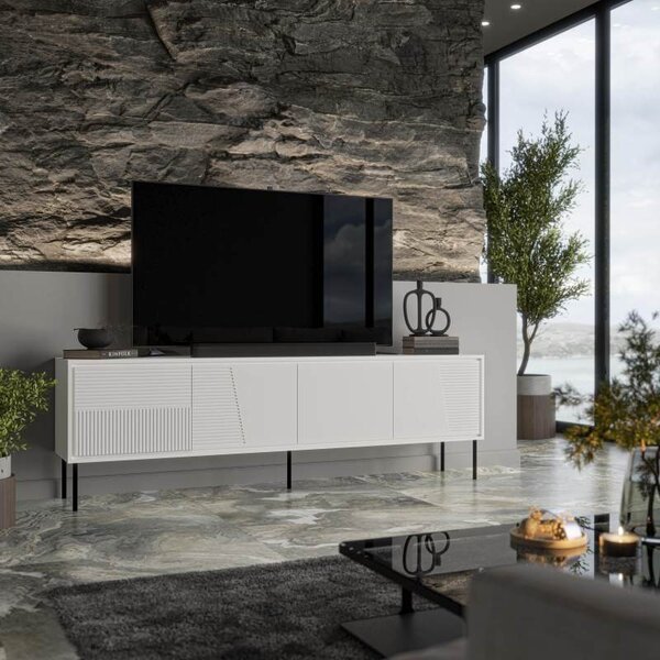 HALMAR TV stolík ABI 200 cm biely