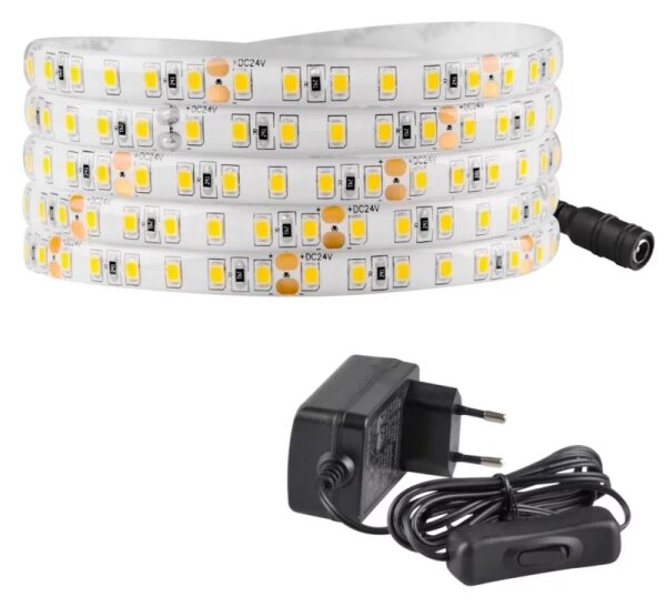 LED Vonkajší pásik 3m LED/23W/24V/230V 4000K IP65