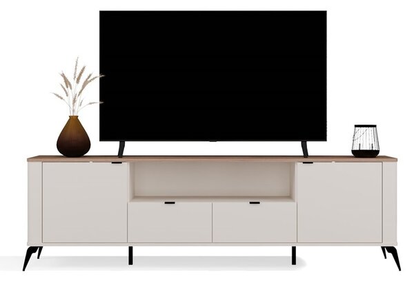 TP Living TV stolík CORDOBA 2D2S kašmírový/dub Castello