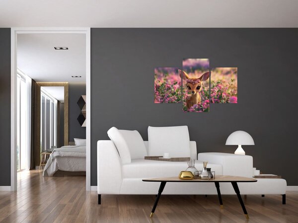 Obraz - Roztomilá srnčeka (90x60 cm)